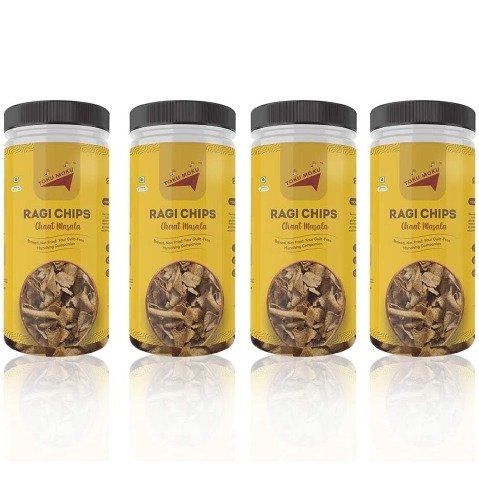 1 - TOKU MOKU Ragi Chips,  Chaat Masala (Pack of 4)  150 g 