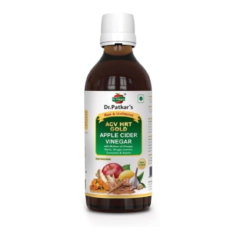 2 - Dr. Patkar's Apple Cider Vinegar (ACV HRT GOLD),  200 ml  Raw & Unfiltered 