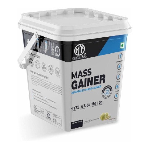 1 - Muscle Trail Advanced Mass Gainer, 11.24 lb Kesar Kaju Pista