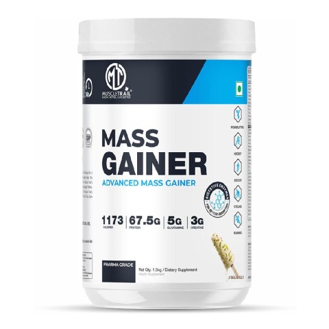1 - Muscle Trail Advanced Mass Gainer,  3.3 lb  Malai Kulfi 