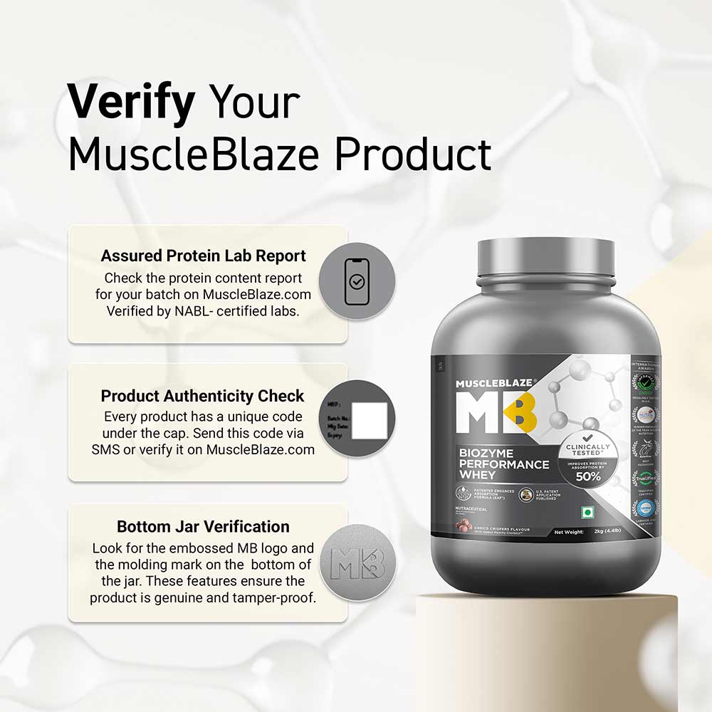 6 - MuscleBlaze Biozyme Performance Whey,  4.4 lb  Choco Crispers