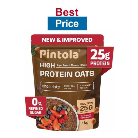 Pintola High Protein Oats,  1 kg  Dark Chocolate 