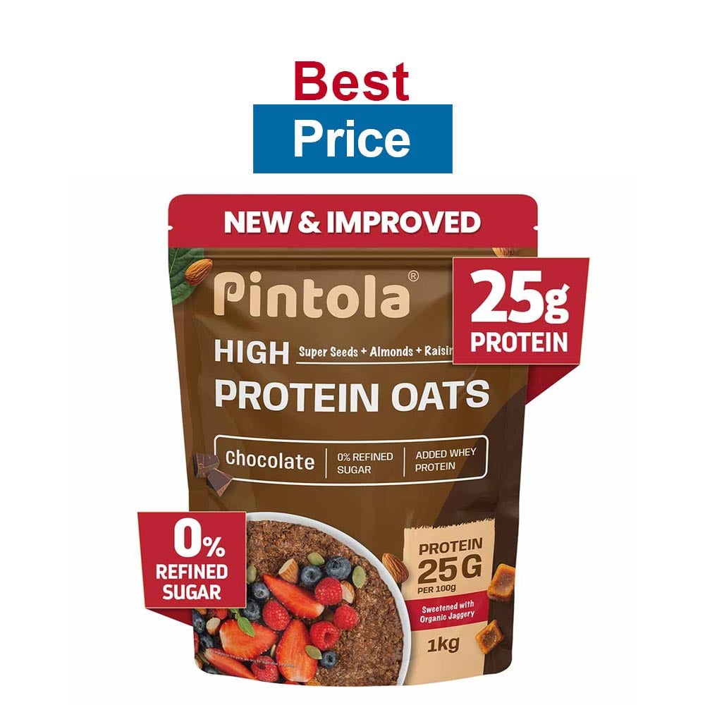 Pintola High Protein Oats,  1 kg  Dark Chocolate 
