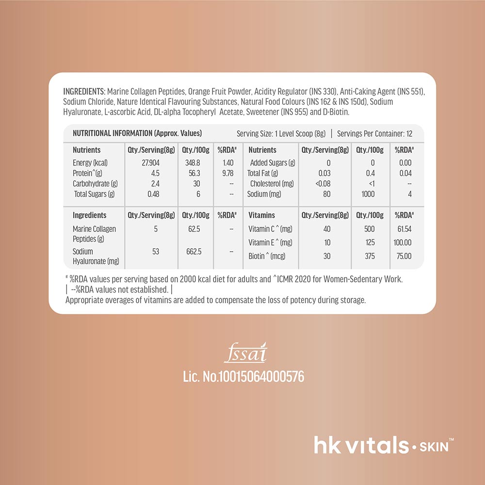 11 - HealthKart HK Vitals Skin Radiance Collagen,  100 g  Watermelon