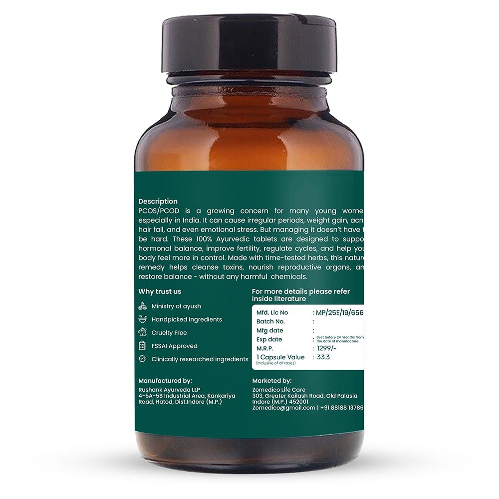 2 - WOMENSES PCOS/PCOD Support,  60 capsules  Unflavoured 