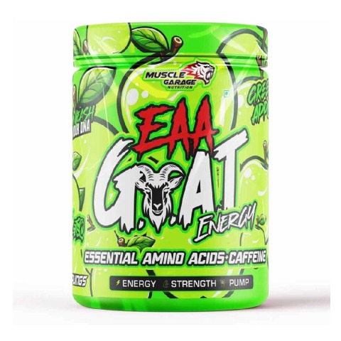 1 - Muscle Garage EAA Goat Energy,  Green Apple  0.88 lb  30 Servings 