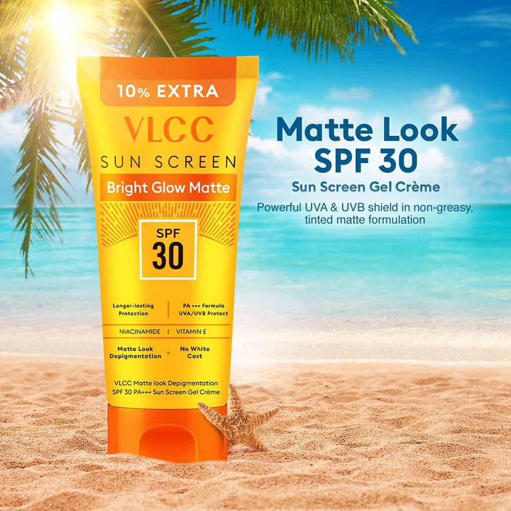 2 - VLCC Bright Glow Matte Look Depigmentation Sunscreen,  100 g  SPF 30 PA+++ 