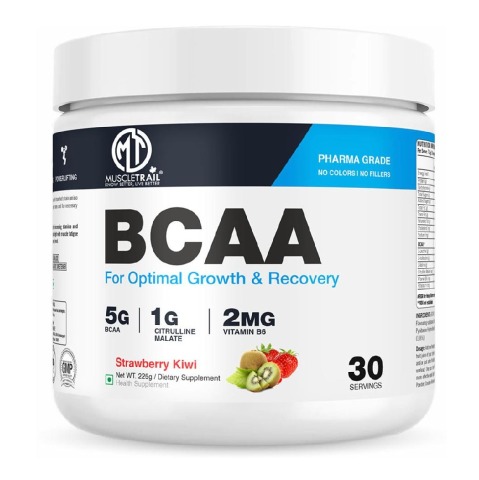 1 - Muscle Trail BCAA, 0.49 lb 30 Servings Strawberry Kiwi