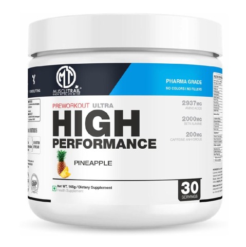 1 - Muscle Trail Pre-Workout Ultra High-Performance,  0.36 lb  Pineapple 
