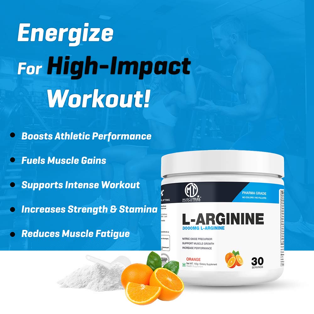 8 - Muscle Trail L-Arginine Unflavoured,  0.33 lb 