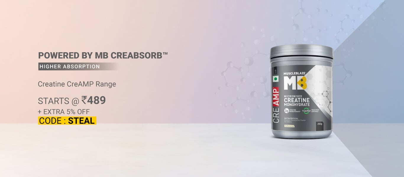 Creatine CreAMP Range - Extra 5% Off, Code: STEAL