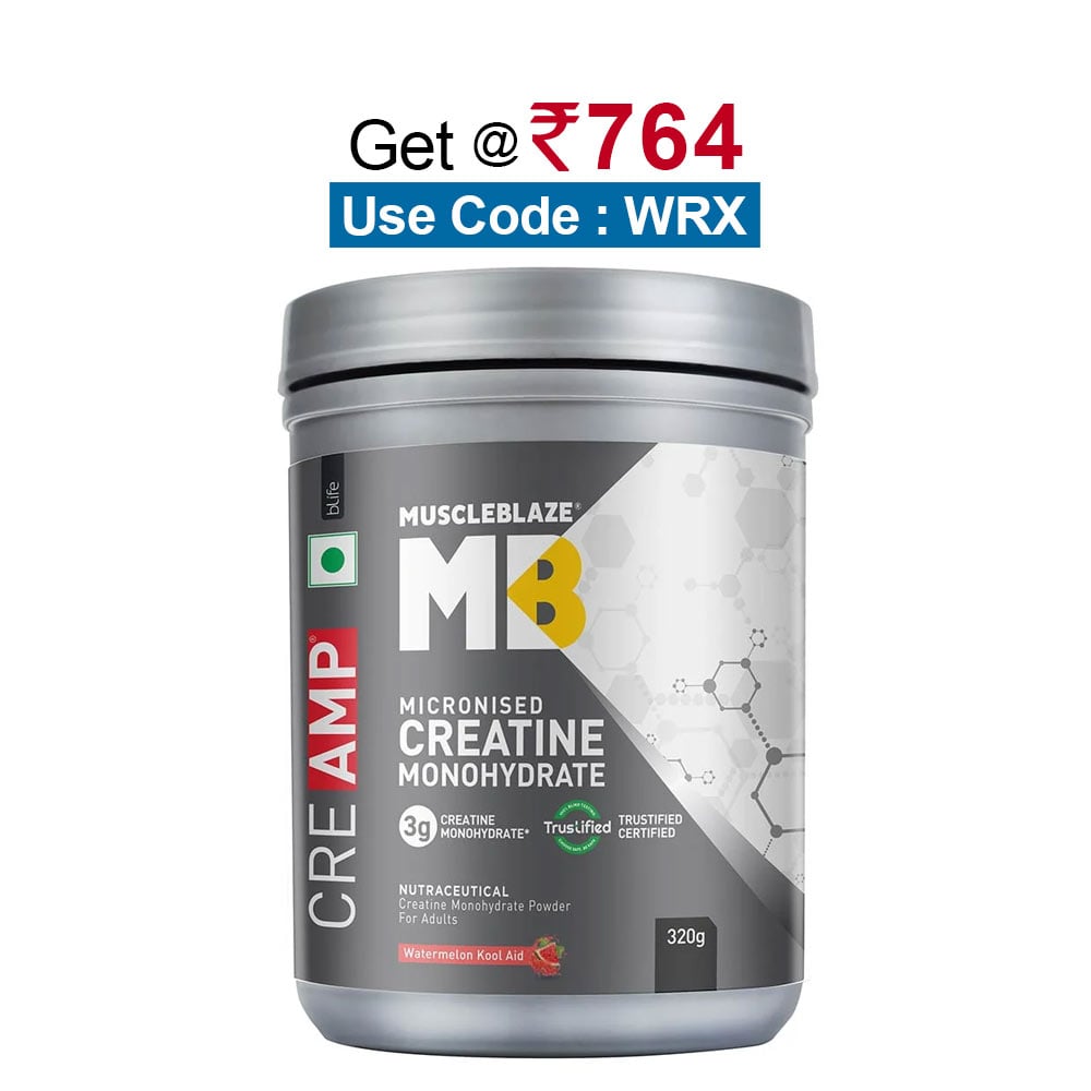 MuscleBlaze Creatine Monohydrate CreAMP,  Watermelon Kool Aid  0.71 lb 