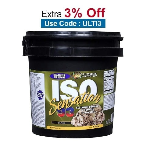 Ultimate Nutrition ISO Sensation 93, 5 lb Cafe Brazil