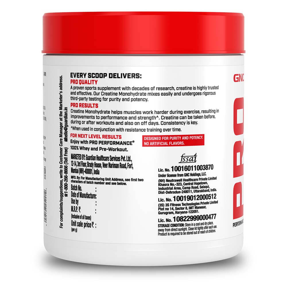 10 - GNC Pro Performance Pure Micronized Creatine Monohydrate,  Lemon  0.22 lb 
