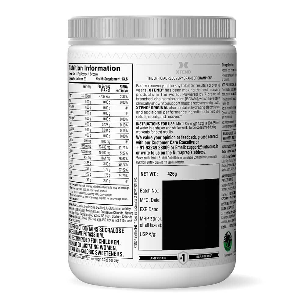 5 - Scivation Original BCAA, 0.94 lb 30 Servings Italian Blood Orange