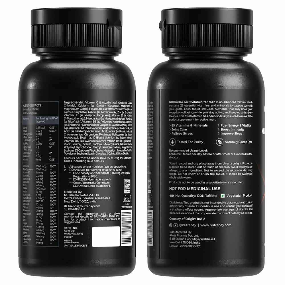 7 - Nutrabay Pro Active Multivitamin Men,  120 tablet(s)  Unflavoured 