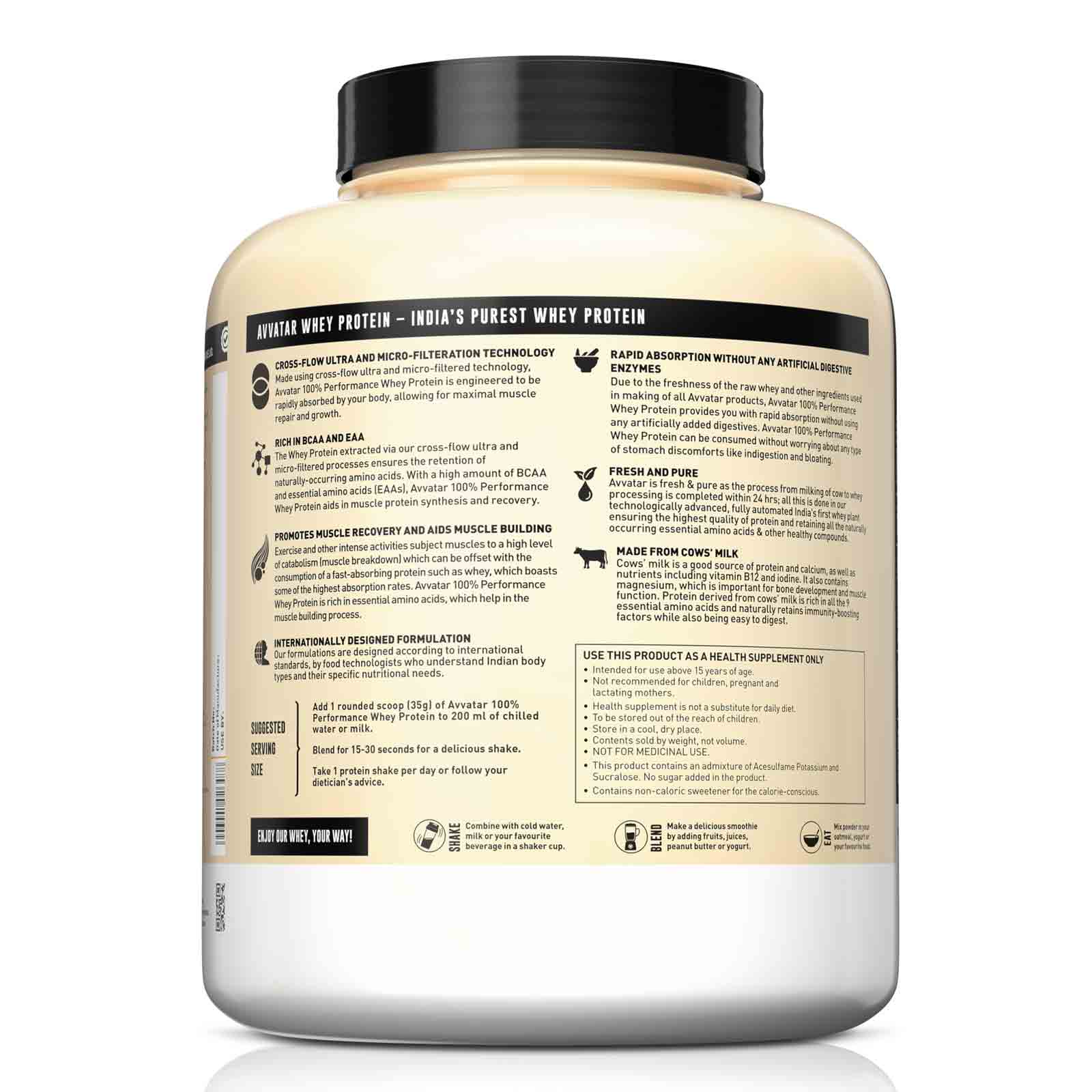 2 - Avvatar 100% Performance Whey,  4.4 lb  Chocolate Hazulnut 