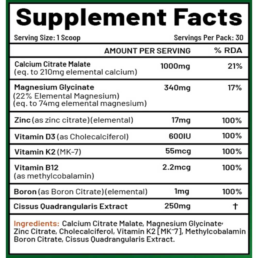 3 - NutriJa Calcium Magnesium Zinc+ Powder,  50 g  Unflavoured 