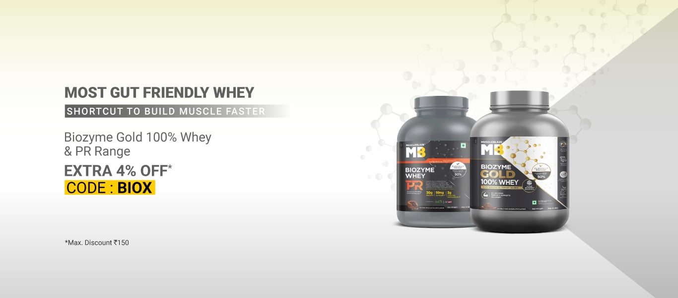 Biozyme Gold Whey & PR Range - Extra 4% Off