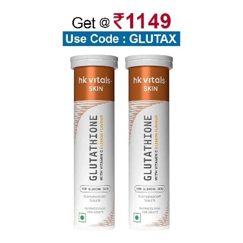 HealthKart HK Vitals Glutathione Effervescent, Lemon 30 tablet(s)