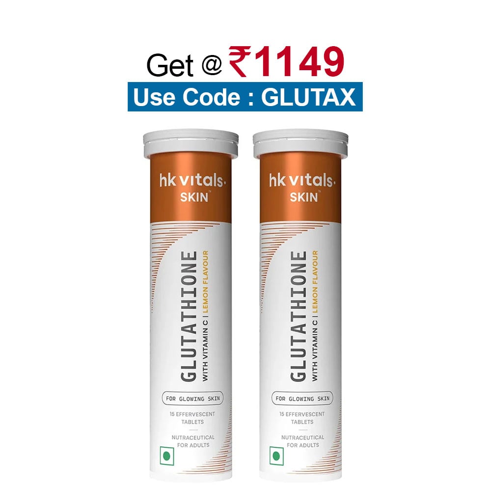 HealthKart HK Vitals Glutathione Effervescent, Lemon 30 tablet(s)