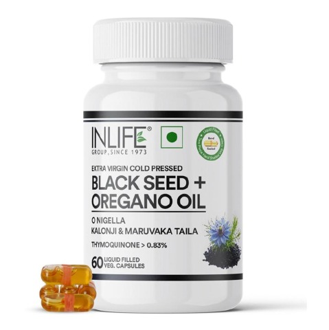 1 - INLIFE Black Seed & Oregano Oil,  60 veggie capsule(s) 