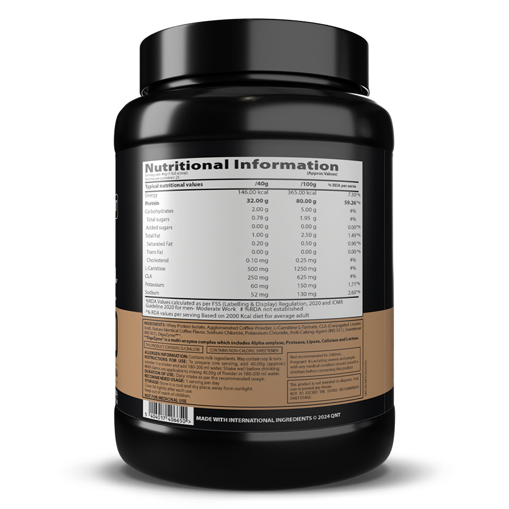 3 - QNT ISO Ripped,  2.2 lb  Cafe Bevarabia 