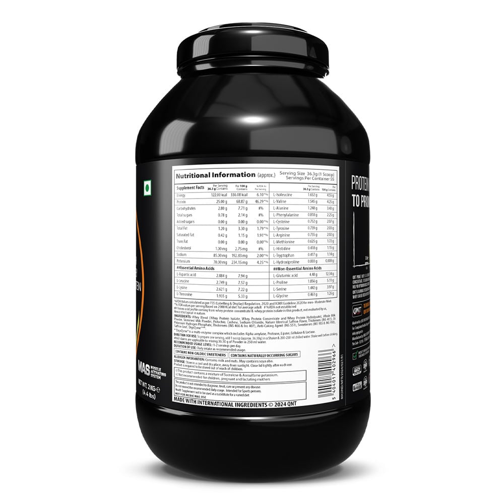 3 - QNT Prime Whey,  4.4 lb  Kesar Kaju Pista 