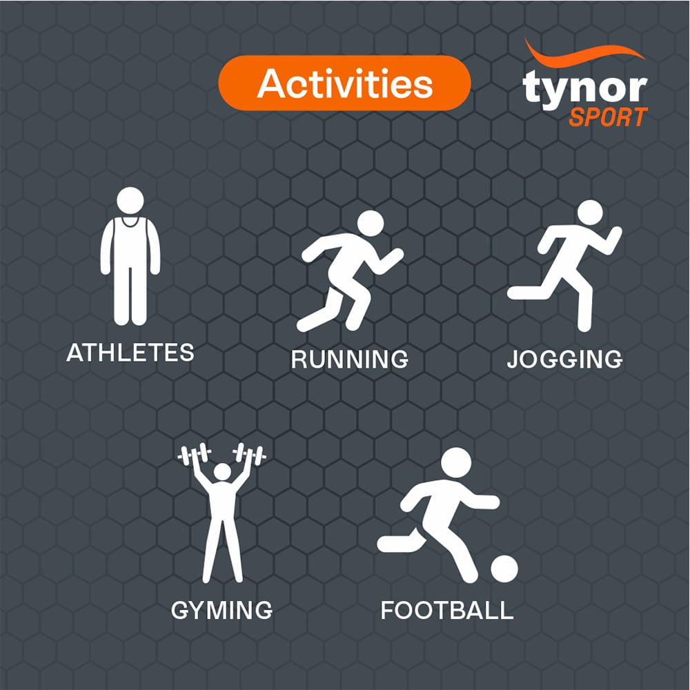 3 - Tynor Shin and Calf Support Air Pro,  Black/Green  Medium 