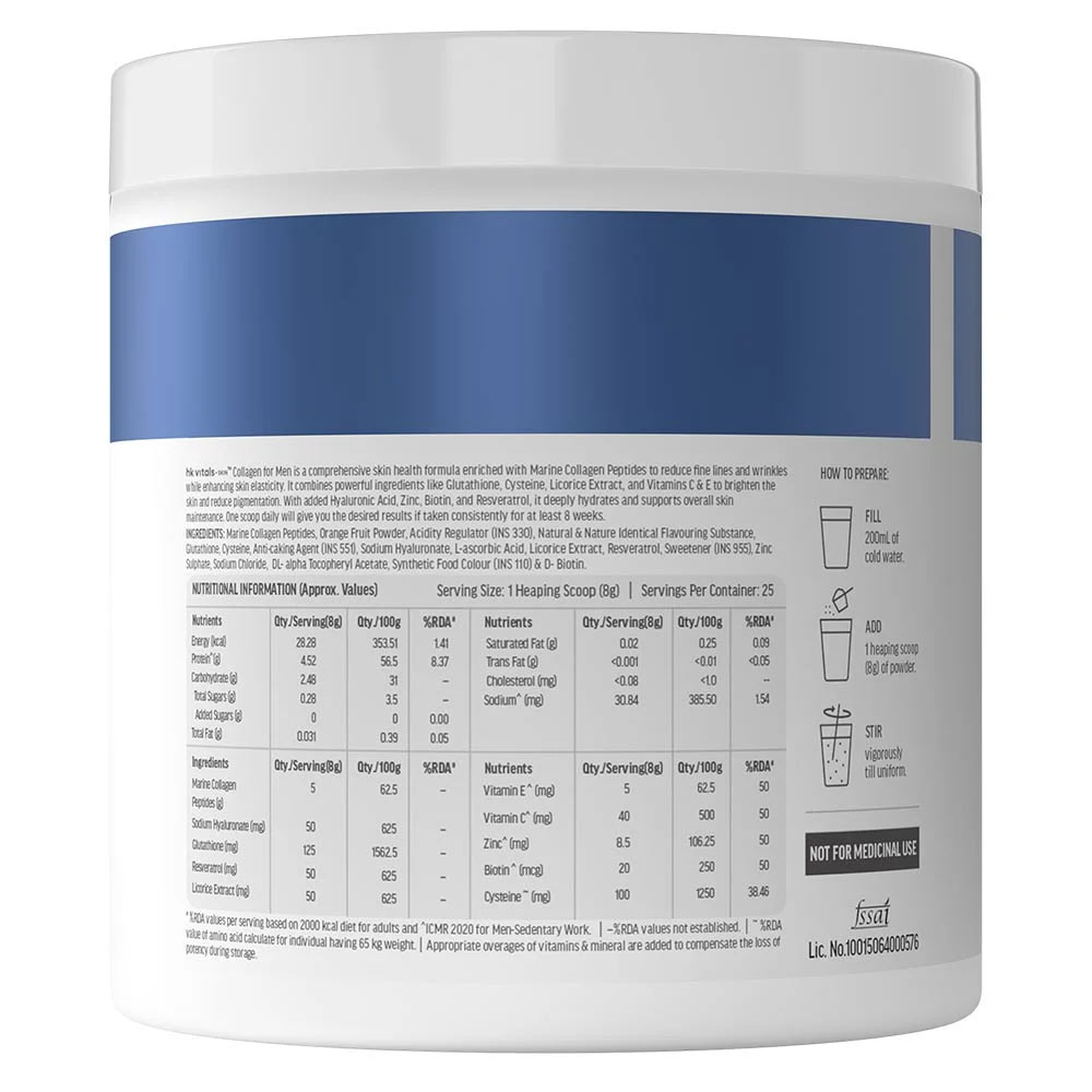 Skin Radiance Collagen for Men 400g Orange