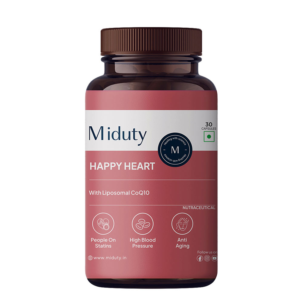 6 - Miduty Happy Heart Liposomal CoQ10,  30 capsules 