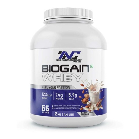 1 - Tara Nutraceuticals Biogain Whey,  4.4 lb  Kesar Badam 