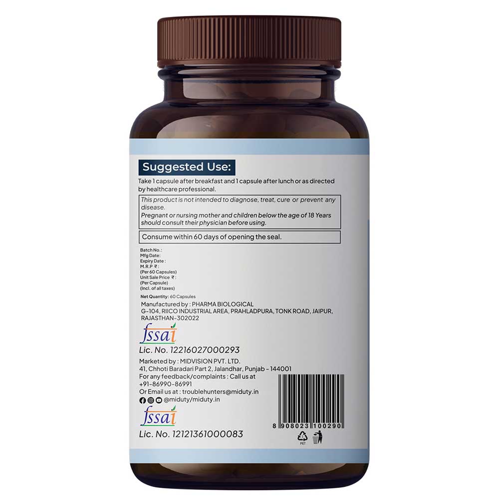 7 - Miduty Thick & Grow,  60 capsules 