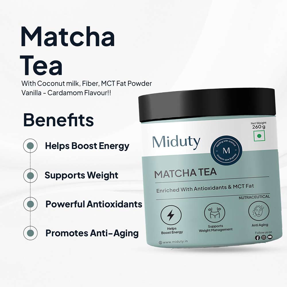 6 - Miduty Matcha Tea,  260 g  Vanilla-Cardamom 