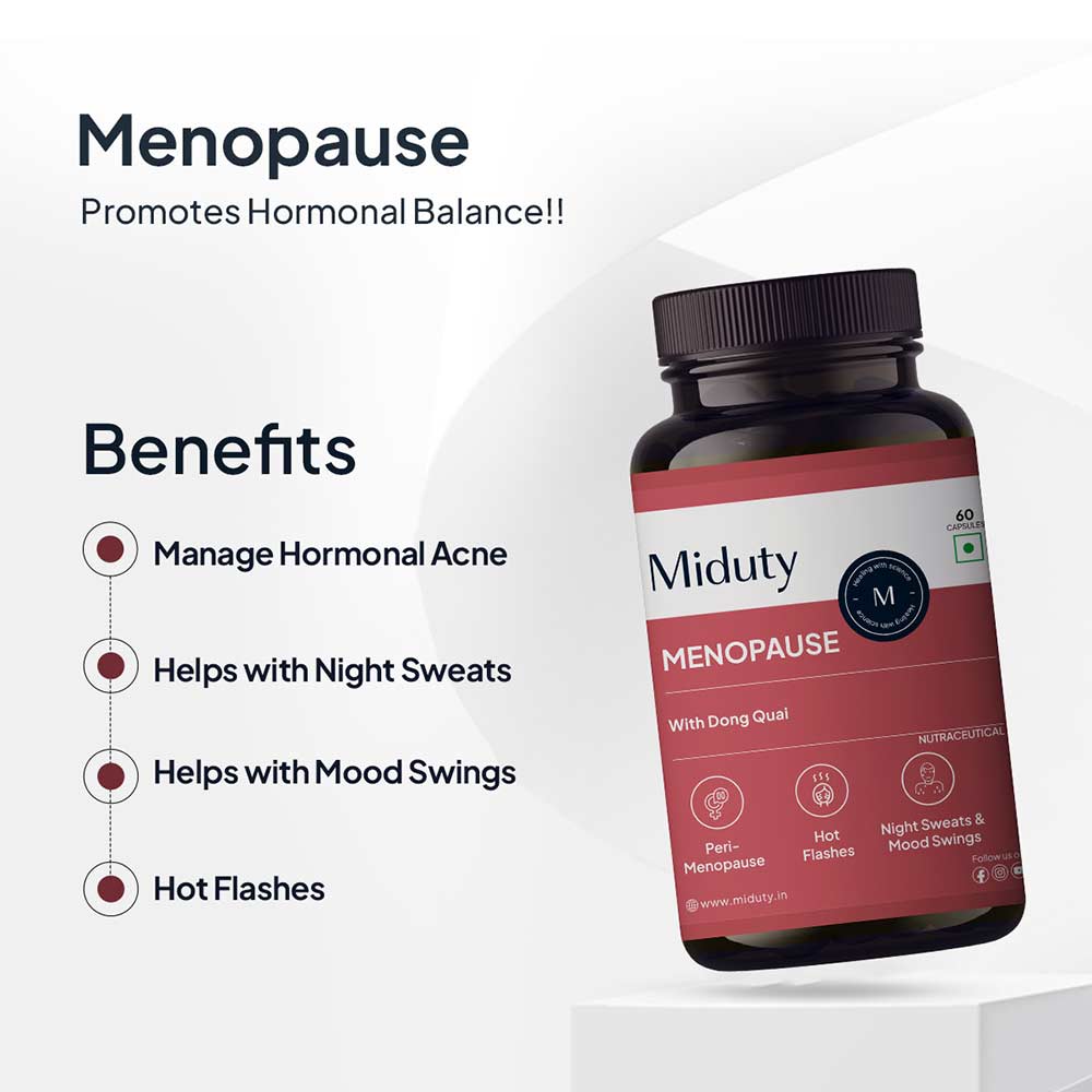 5 - Miduty Menopause,  60 capsules  Unflavoured 