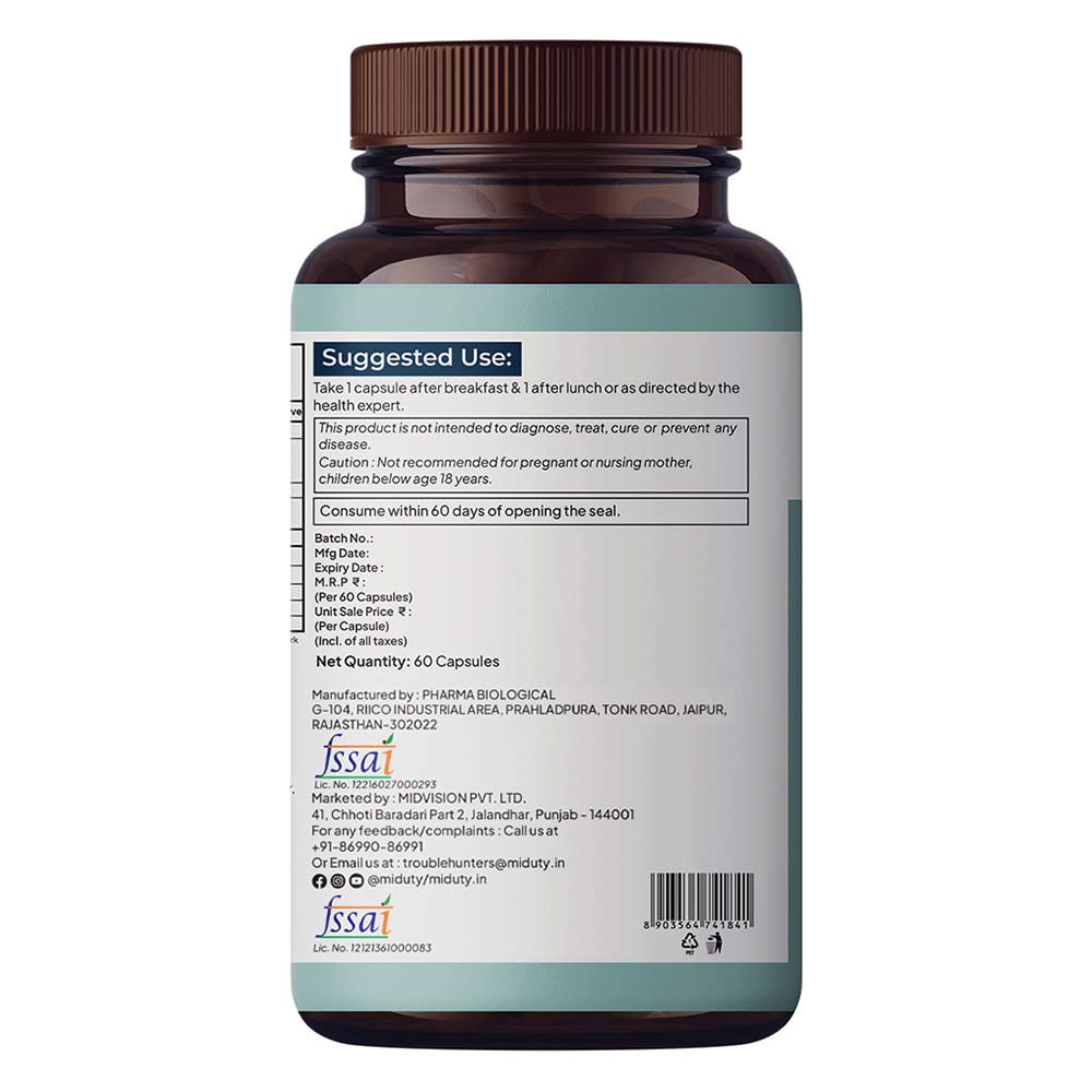 9 - Miduty Liver Detox,  60 capsules 