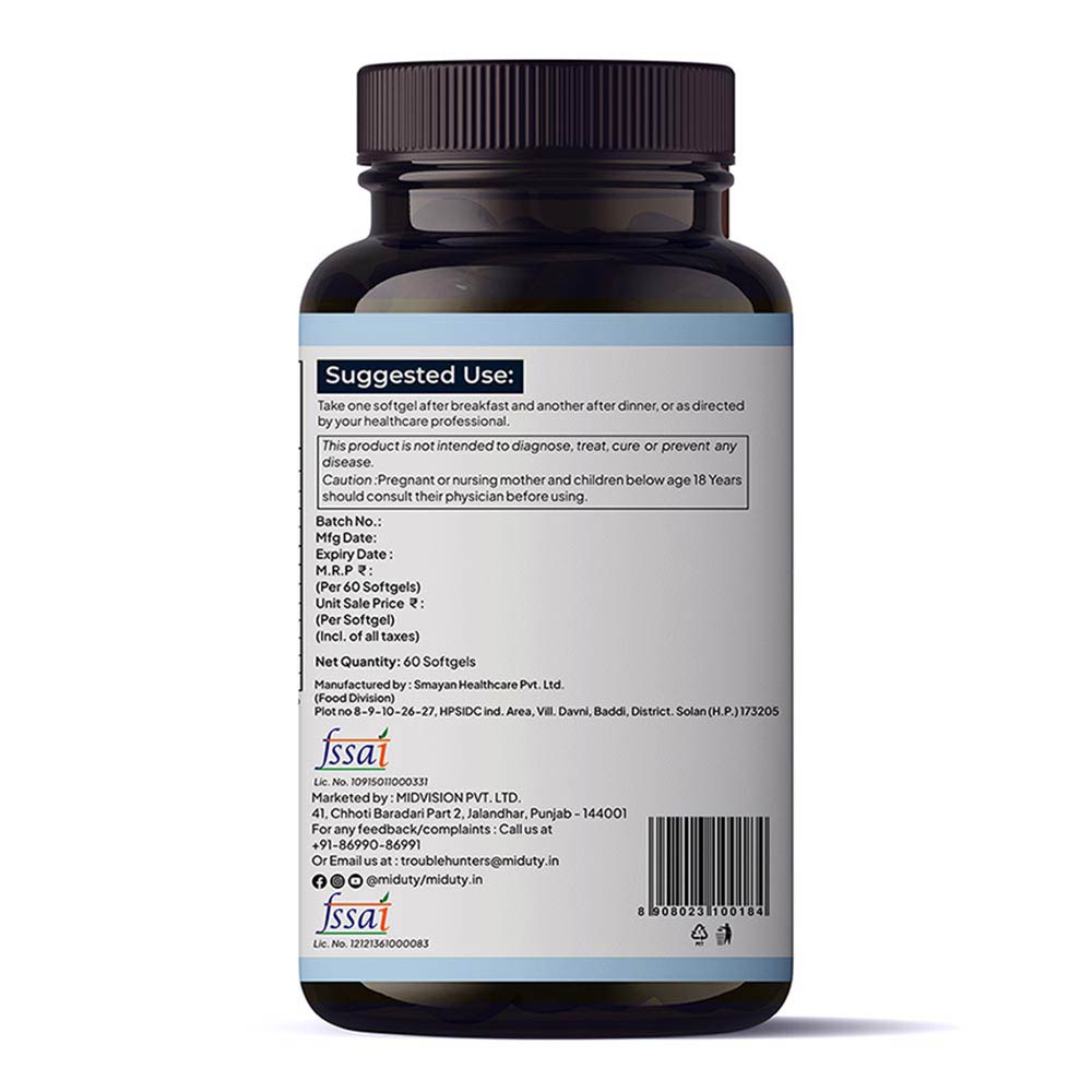 6 - Miduty Krill Omega Complex,  60 softgels 