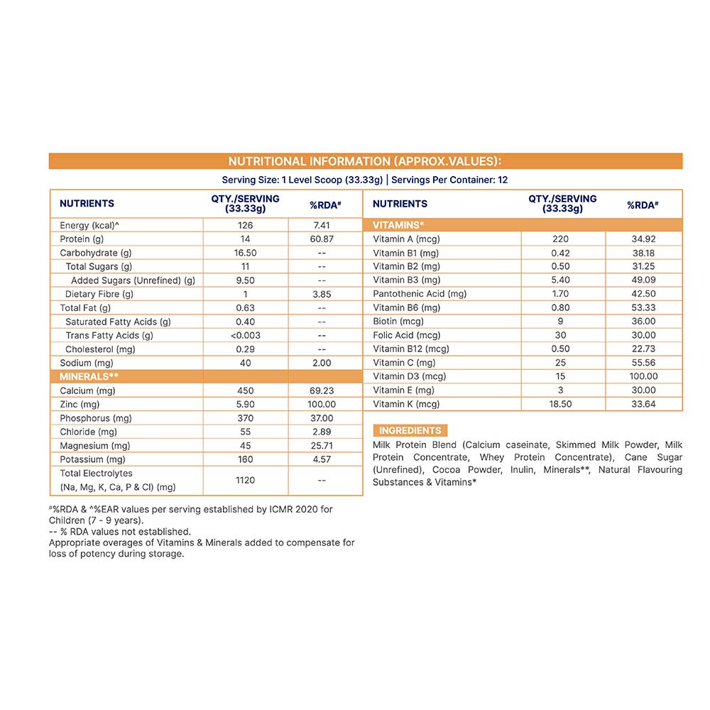9 - Supermilk Gritzo Athlete for 7-12 Years,  400 g  Double Chocolate