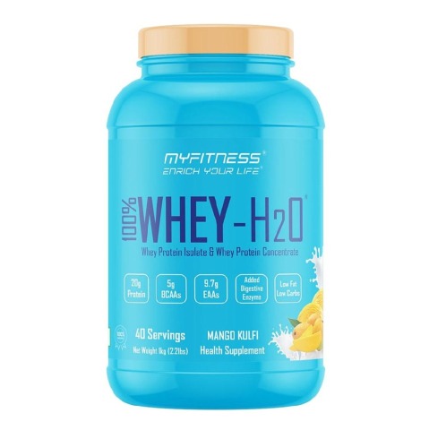 1 - Myfitness 100% WHEY-H2O Protein Isolate,  2.2 lb  Mango Kulfi 