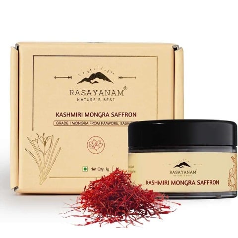 1 - Rasayanam Kashmiri Saffron Mongra,  Natural  1 g 