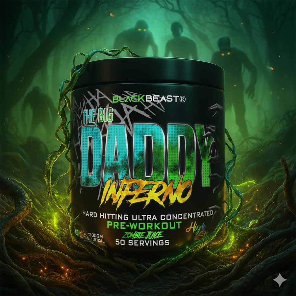 BLACK BEAST The Big Daddy Inferno Pre-Workout, 0.66 lb Zombie Juice