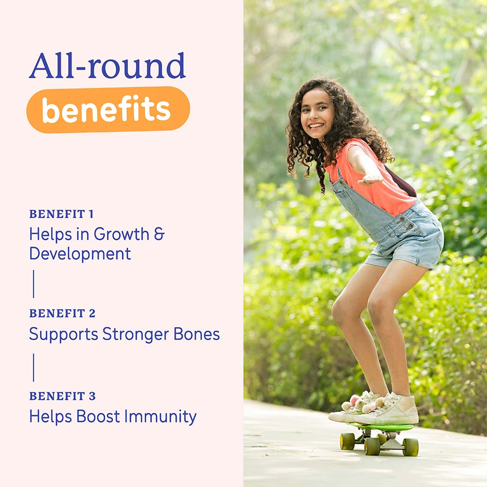 3 - Supermilk Gritzo Overall Growth for 7-12 Yrs Girls Protein & Nutrition Drink Mix,  400 g  Double Chocolate