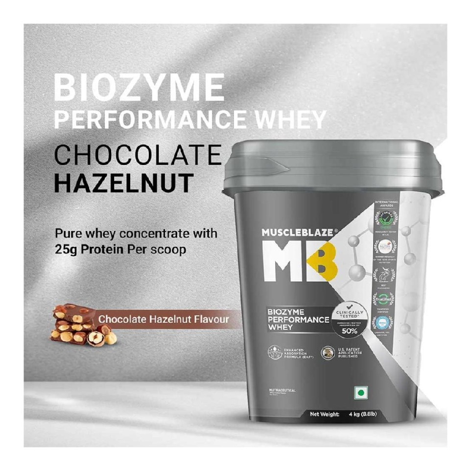 MuscleBlaze Biozyme Performance Whey, 4.4 lb Rich Chocolate online