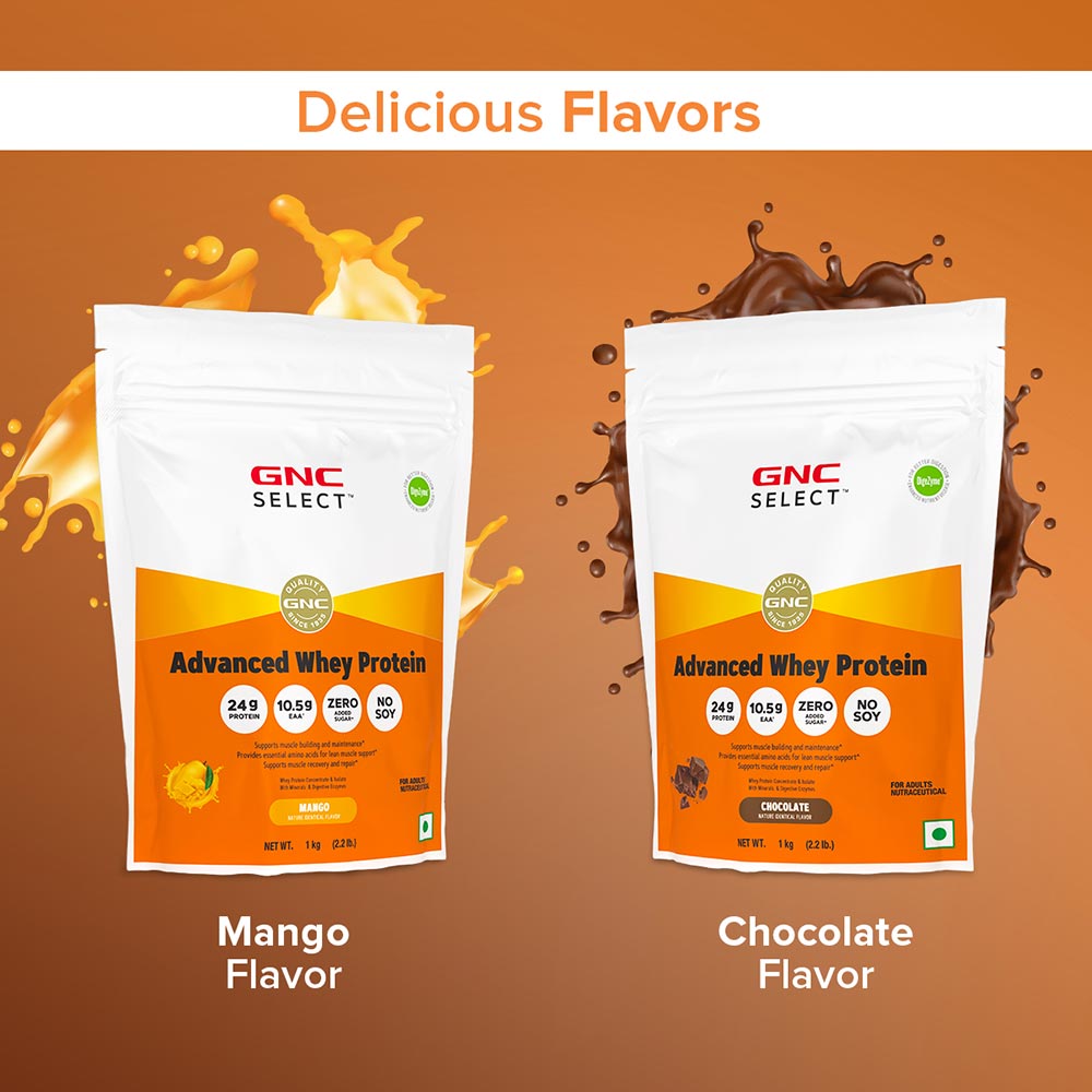 6 - GNC Select Advanced Whey Protein,  2.2 lb  Chocolate 