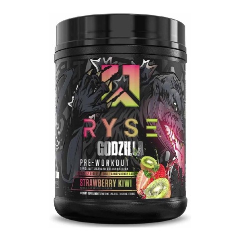 1 - Ryse Godzilla Pre Workout, 1.57 lb Strawberry Kiwi