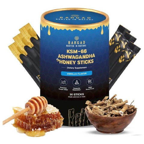 1 - Bargad KSM-66 Ashwagandha Honey Sticks Vanilla,  30 Stick(s) 