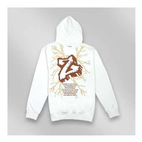 2 - MuscleBlaze Z Verse Oversized Solid Hoodie,  White  Large