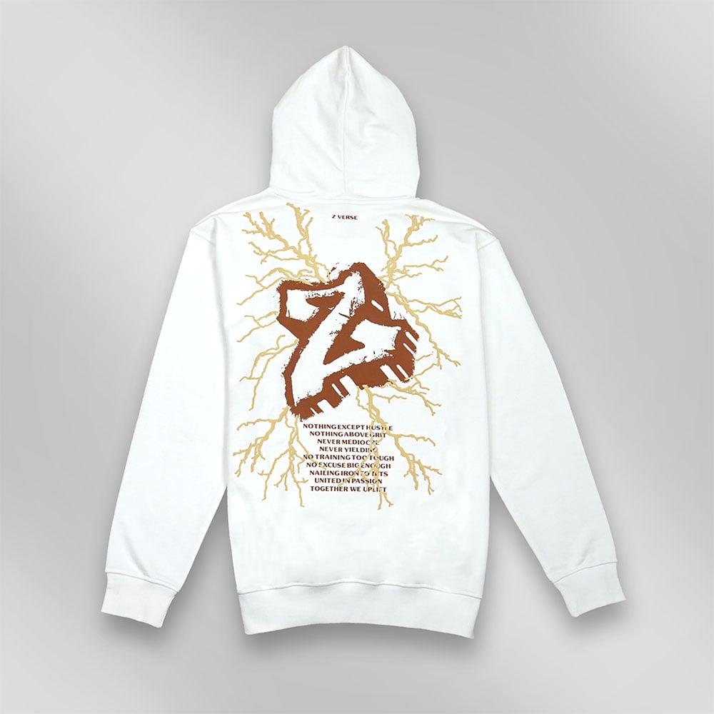 4 - MuscleBlaze Z Verse Oversized Solid Hoodie,  White  X-Small