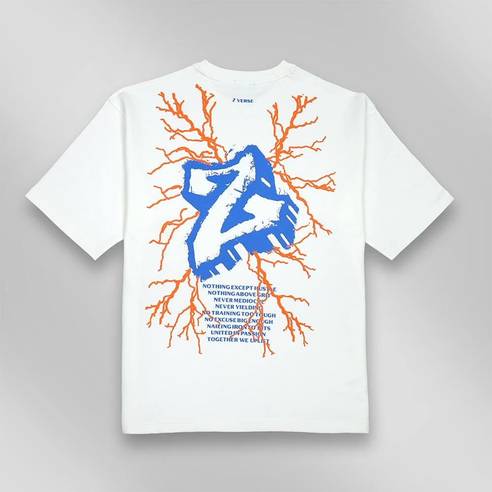 1 - MuscleBlaze Z Verse Oversized Solid T-Shirt,  Small  White