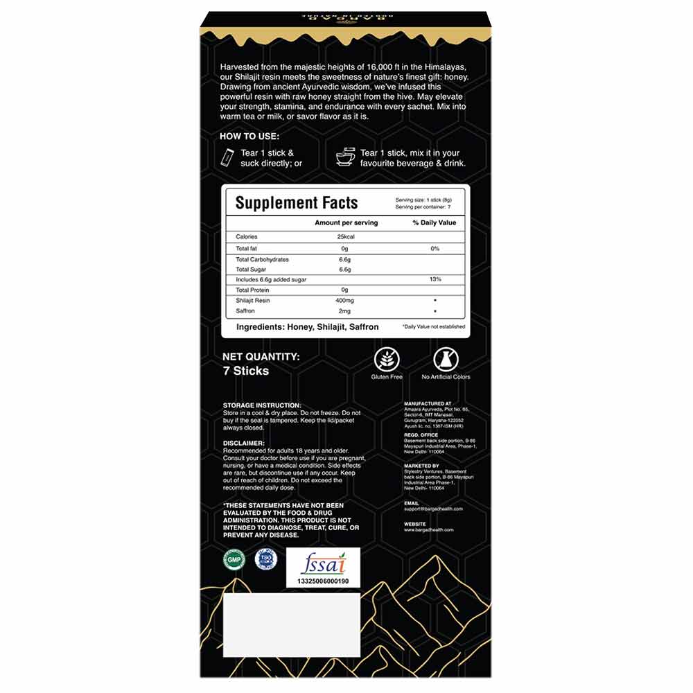 4 - Bargad Himalayan Shilajit Honey Sticks Classic Flavour,  30 Stick(s) 